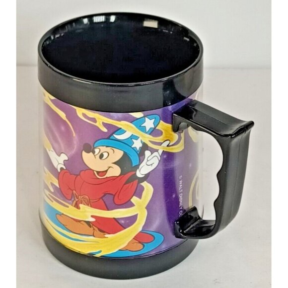 Vintage 1980's RARE Disney Mickey's Magic Potion Black Plastic Handle Mug - Picture 9 of 9